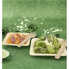Vierkant Houten Bord 9x9cm (25 Stuks)