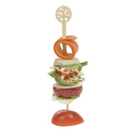 Bamboe Hamburger Spies 12cm (600 stuks)