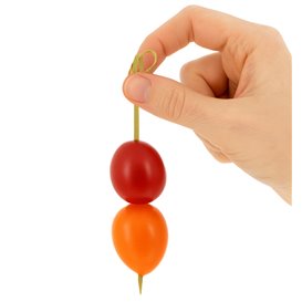 Natuurlijke Bamboe Knoopprikker 7cm in een doosje (100 stuks) 