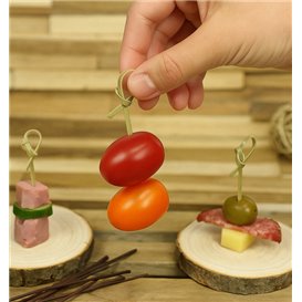 Natuurlijke Bamboe Knoopprikker 7cm (50 stuks)