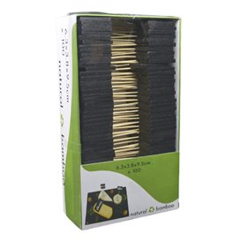 Bamboe Prikkers met Leisteen 6,3x3,8cm (1.000 stuks)