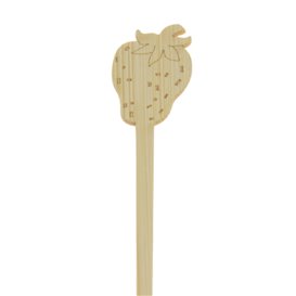 Bamboe Drink roerstaaf Aardbei 14cm (600 stuks)