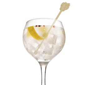 Bamboe Drink roerstaaf Aardbei 14cm (600 stuks)