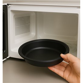 Plastic deli Container PP zwart 1000ml Ø23cm (150 stuks)