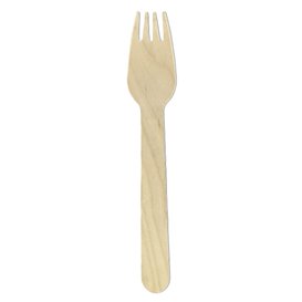 Eco Houten Vork 16cm (1200 Stuks)