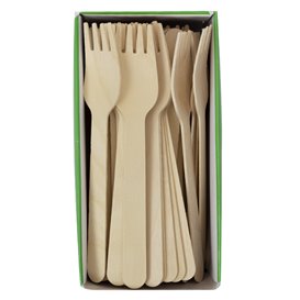 Eco Houten Vork 16cm (1200 Stuks)