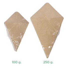 Papieren dompelende kegel kraft 19,5cm 100g (50 Stuks)