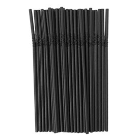 Papieren flexibele rietjes pakket Ø0,6cm 23cm (250 stuks)