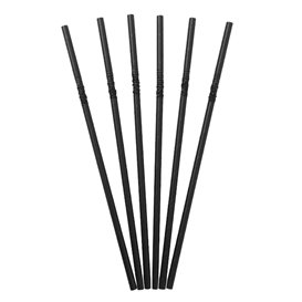 Papieren flexibele rietjes pakket Ø0,6cm 23cm (250 stuks)