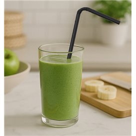 Papieren flexibele rietjes pakket Ø0,6cm 23cm (250 stuks)