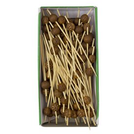 Bamboe prikker Etnisch Design 9cm (1200 stuks)