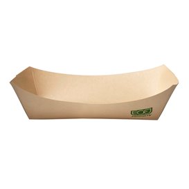 Kartonnen Snackbakjes kraft 350ml 10,6x7,3x4,5cm (1000 stuks)