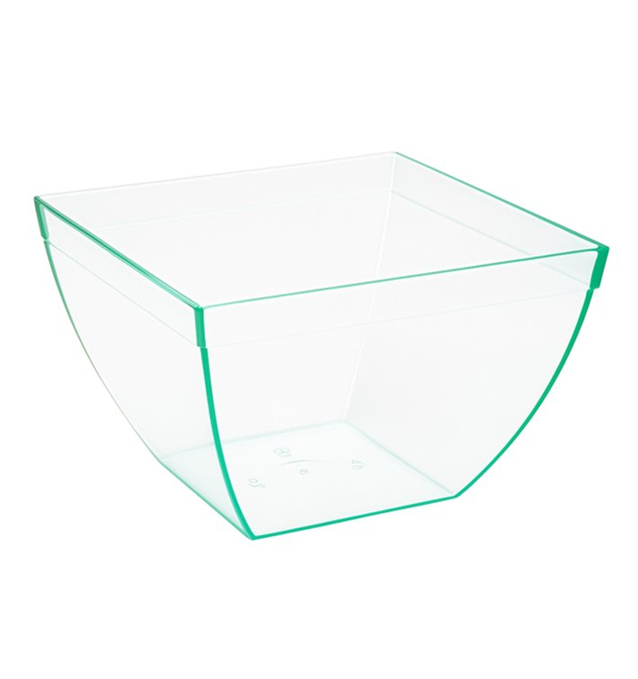 Transparante PS Proefschaal “Water Green” 580ml (25 stuks)