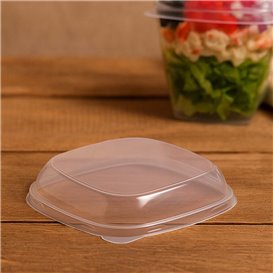 Deksel voor Fingerfood Schaaltje PS Transparant 7,5x7,5cm (2.000 stuks)