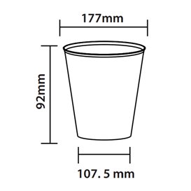 Onbreekbaar Herbruikbaar Mojito beker PP Transparant 480 ml (500 stuks)