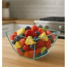 Transparante PS Fingerfood Schaaltje “Water Green” 580ml (100 stuks) Transparante PS Fingerfood Schaaltje “Water Green” 580ml (100 stuks)