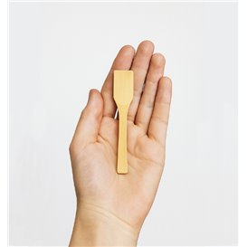Bamboe Lepel voor Ijs 9cm (100 Stuks)