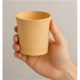 Natuurlijke Bamboe Herbruikbare Beker Snacks en Hapjes 8,4x9,2x9cm (2 Stuks)