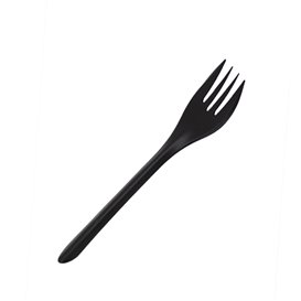 Herbruikbare Vork in PP Zwart 17,5cm (1.000 Stuks)