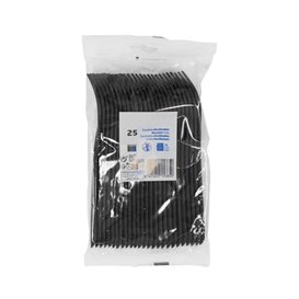 Herbruikbare Vork in PP Zwart 17,5cm (50 Stuks)