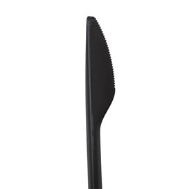 Herbruikbaar Mes in PP Zwart 17,8cm (1.000 Stuks)