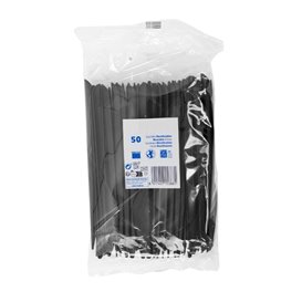 Herbruikbaar Mes in PP Zwart 17,8cm (50 Stuks)