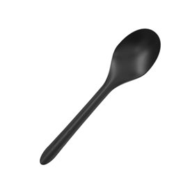 Herbruikbare Lepel in PP Zwart 15cm (50 Stuks)