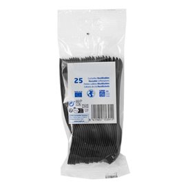 Herbruikbare Koffielepel in PP Zwart 12,4cm (1.000 Stuks)