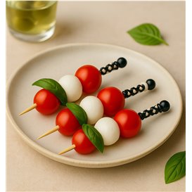 Bamboe Prikkers Zwart en Wit 9cm (1.200 stuks)