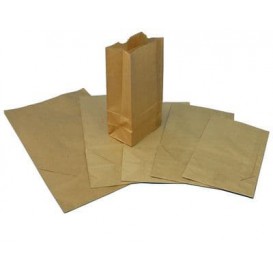 Papieren zak zonder handvat kraft 20+16x40cm (25 stuks)