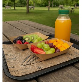 Graspapier inpakvellen "Times" kraft 31x31cm (4.000 stuks)