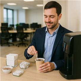 Koffie Rroerstaafje CPLA Wit 13cm (100 Stuks)