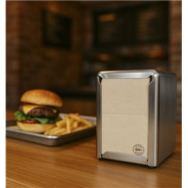 Papieren Dispenserservet Eco-Vriendelijk 17x17cm (4.000 Stuks) 