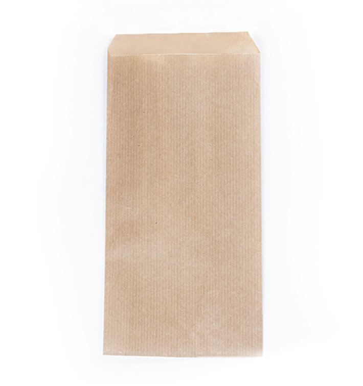 Bestekzakjes Bruin Gelijnde Kraft 11x24cm (1.000 Stuks)
