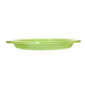 Plastic Bord PS Herbruikbaar Plat Limoengroen Ø165mm (25 Stuks)
