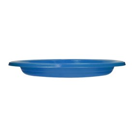 PS Herbruikbaar Plastic Bord Plat Donkerblauw Ø165mm (450 Stuks)