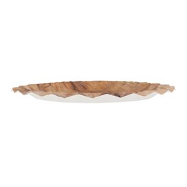 Pappteller met Hout Motief “Bali” Ø23cm 345g/m² (50 Stuks)