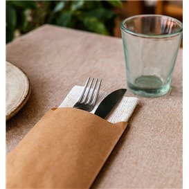 Bestekzakjes Kraft 9x24cm (1.000 Stuks)