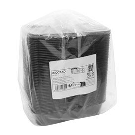 Zwart Rechthoekig PP Bakjes 500ml 17,6x12,4x4cm (500 Stuks)