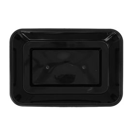 Zwart Rechthoekig PP Bakjes 750ml 17,6x12,4x6cm (50 Stuks)