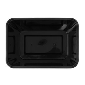 Zwart Rechthoekig PP Bakjes 1.000ml 17,6x12,4x7cm (50 Stuks)