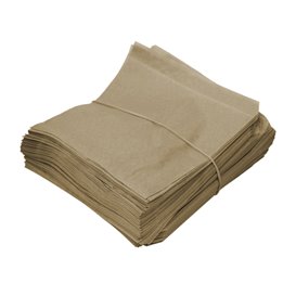 Papieren voedsel zak Vetvrij opening L vormig kraft 15x15cm (250 stuks) 