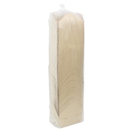 Maaltijdbox van Bamboe Karton Kraft 16x14x6,5cm 1800ml (50 Stuks)
