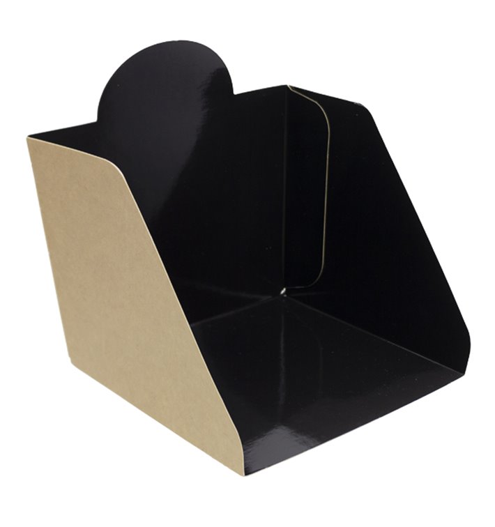 Kartonnen Hamburgerschep 12x12x10cm (25 Stuks) Kartonnen Hamburgerschep 12x12x10cm (25 Stuks)
