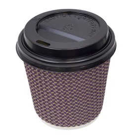 Deksel voor papieren beker gat wit 4Oz/120ml Ø6,2cm (1.000 stuks)