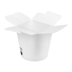 Papieren Take-Out Container 100% ECO Wit 16Oz/480ml (50 stuks)