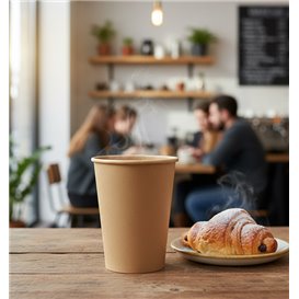 Papieren Beker Kraft-Kraft 12Oz/360ml Ø9cm (1.000 Stuks)