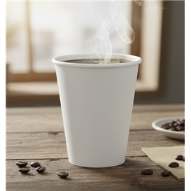 Papieren Beker Wit 9Oz/280ml Ø8,0cm (1000 Stuks)