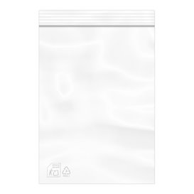 Plastic Zak met Rits DrukknoopSluiting 16x22cm G-200 (100 Stuks) 