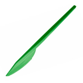Plastic PS mes  groen 16,5 cm (900 stuks)